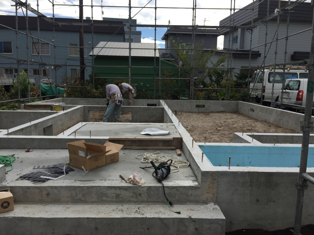  - 土台敷きの墨出し -  - 