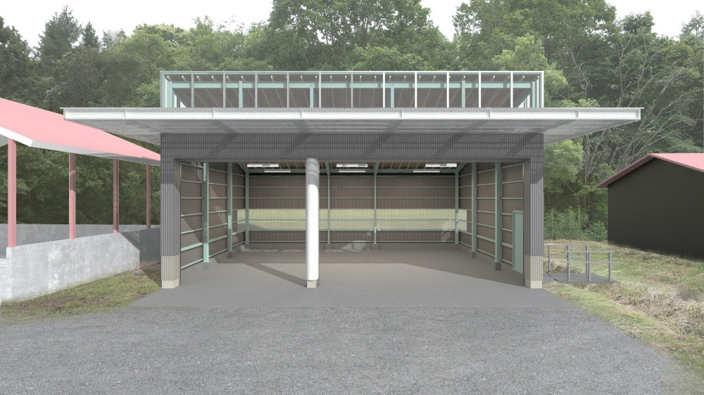 ガレージ棟／サラブレッド牧場の建築群 - 北海道日高郡新ひだか町 / 2025 - Garage / Buildings for Thoroughbred Farm - Hidaka-gun, Hokkaido / 2025